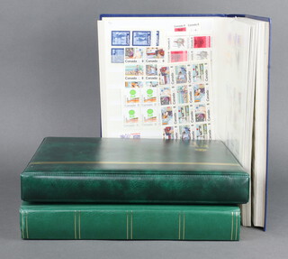 An album of Canadian mint stamps - Edward VII to Elizabeth II, stock book of used Canadian stamps Victoria to Elizabeth II and a ring bound album of GB presentation stamps 