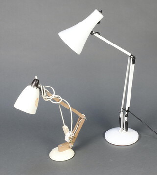 Two anglepoise lamps