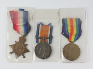 A World War One trio of medals to SS/19361 Pte.W.Hughan A.S.C. 