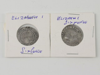 Two Elizabeth I sixpences 