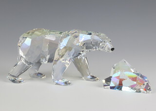 A Swarovski Crystal figure of a polar bear - Siku SCS 2011 10cm, boxed 
