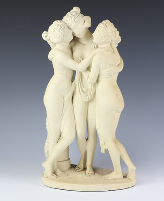 A V&A composition figure of Canova's Three Graces 40cm  