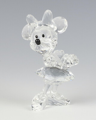 A Swarovski Crystal figure of Minnie Mouse 11cm, boxed 
