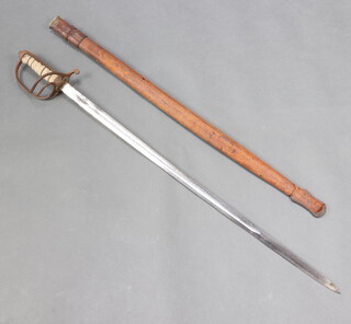 Henry Wilkinson, a Royal Artillery Officer's sword, blade marked Henry Wilkinson, R J Ingles Ltd. complete with scabbard 