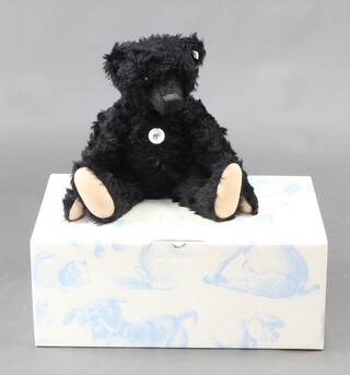 A Steiff limited edition Othello replica 1912 black Titanic bear, complete with certificate and boxed, no.138