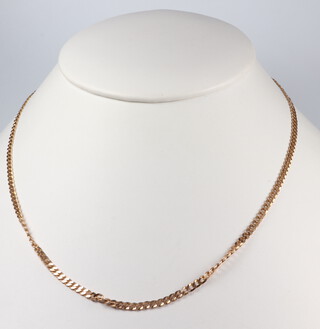 A 9ct yellow gold necklace, 40cm, 5.4 grams 