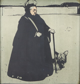 William Nicholson (1872-1949), print "The Queen" (Victoria) 24cm x 22cm 