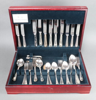 A mixed canteen of silver plated cutlery 
