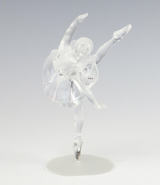 A Swarovski Crystal figure of a ballerina 10cm, boxed
