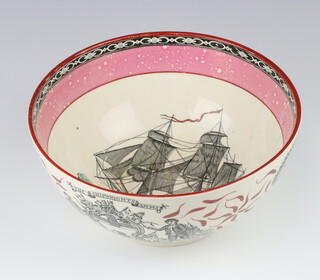 An Adams transfer print bowl "The Shipwrights Arms" 25cm 