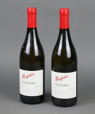 Two bottles of Penfolds 1999 Yattarna white wine, bottle numbers 02467 and 02961, bin no.144 