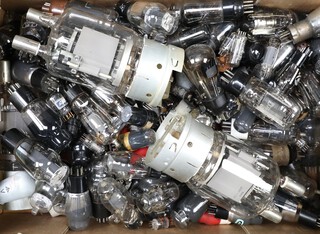 A collection of valves including 3 Ry-81M valves, contained in a green fruit box 
