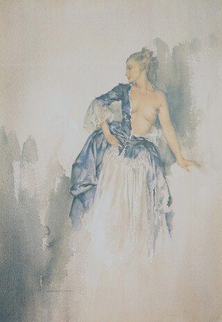 Sir William Russell Flint (1880-1969), limited edition coloured print "Ray" (Fuller) published 1990, no.804 of 850, 58cm x 39cm 