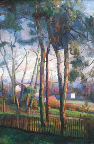 **Christopher Keays ROI, oil on canvas monogrammed, "Evening Sunlight Hampstead" label on verso 121cm x 81cm  **Please note: Artist Re-sale Right may be payable on this lot