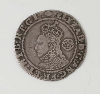 An Elizabeth I silver sixpence 1593 26mm, 2.6 gram 