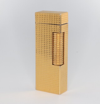 A gentleman's gold plated Dunhill cigarette lighter
