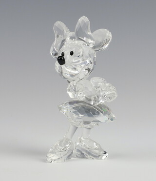 A Swarovski Crystal Disney Showcase figure of a standing Minnie Mouse 10cm x 5cm,  boxed (no certificate) 
