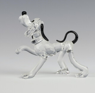 A Swarovski Crystal Disney Showcase figure of a walking Pluto, boxed and with certificate 9cm 
