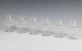 A set of 6 Waterford Crystal Colleen pattern brandy balloon glasses  