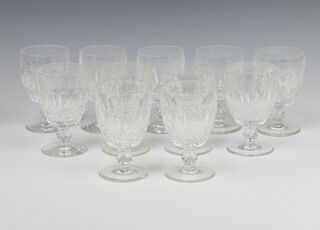 Eleven Waterford Crystal Colleen pattern red wine glasses 14cm 