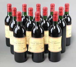 12 bottles of 1989 Chateau Lynch-Moussas Grand Cru Classe Pauillac red wine 