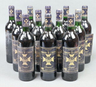 12 bottles of 1988 Chateau Domaine De L'Eglise Pomerol red wine 