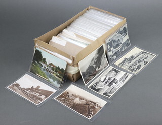 Approximately 400 black and white postcards of The Isle of Wight and Kent 