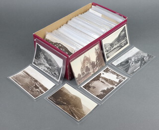 Approximately 400 black and white postcards of Dorset