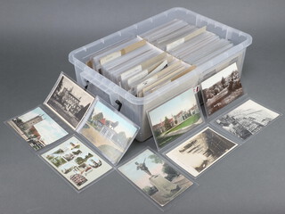 Approximately 750 black and white postcards of Berkshire, Bristol, Buckinghamshire, Cambridge, Cheshire and Cornwall 