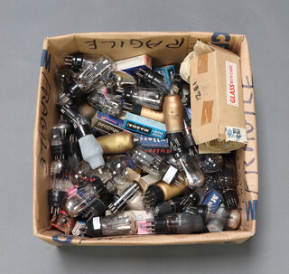 A collection of valves including Mallard, Osram and others, mostly unboxed