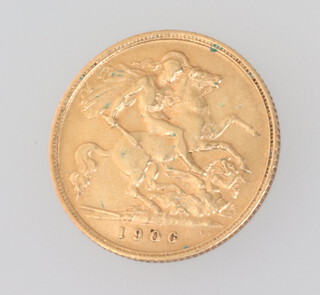 A half sovereign 1906 