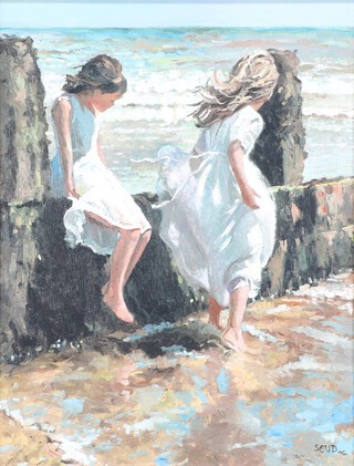 **Sherree Valentine Daines (b1959) a limited edition enhanced oil on board "Sea Breeze" no.20 of 150, signed and numbered to bottom right hand corner, with numbered certificate of authenticity to the reverse, 54cm x 42cm **Please note: Artist Re-sale Right may be payable on this lot