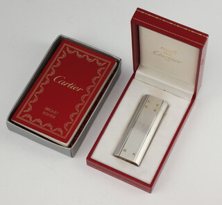 A Cartier Briquet lighter boxed and with paperwork 