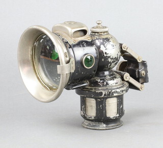 A Lucas King of The Road carbide bicycle lamp 