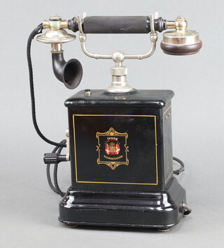 A Jydsk metal framed internal telephone 