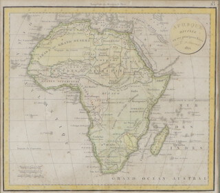 F Delamarche, a map of Africa dated 1829 28cm x 31cm 