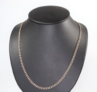 A yellow metal 9k necklace, 10.1 grams, 50cm 
