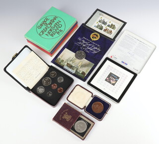 Five commemorative coin sets - The Coinage of Great Britain Northern Ireland 1972 to 1976 together with 2 cased coin sets and 3 coins 