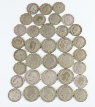 A quantity of pre-1947 coinage, 256 grams