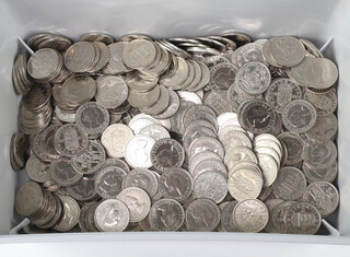 A quantity of polished shillings, mixed dates