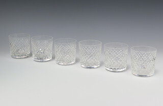 Six Waterford Crystal Alana tumbler glasses 