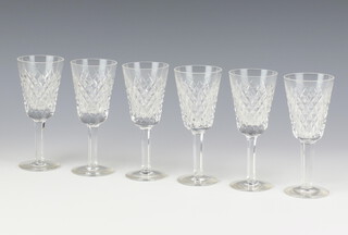 Six Waterford Crystal liqueur glasses 