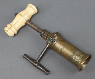 A Thomson patent corkscrew with bone handle