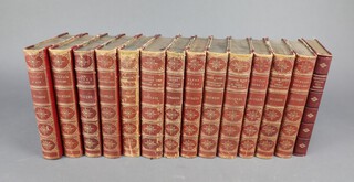 Charles Dickens, a collection of 13 volumes with gilt and leather bindings and marbled boards London Chapman and Hall 1864 together with Reprinted Pieces 