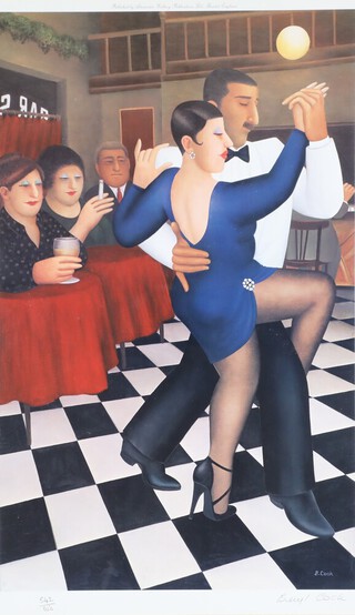 ** Beryl Cook (1926-2008), signed in pencil limited edition print, no.542 of 650, "Tango in Barsur", published by Alexander Gallery Publications Ltd, Bristol, England, 48cm x 30cm **Please Note: Artist's Resale Rights may be payable on this lot