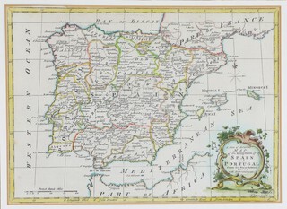 John Gibson (1790-1866), A new and accurate map of the Kingdom of Spain and Portugal 21.5cm x 29.5cm 