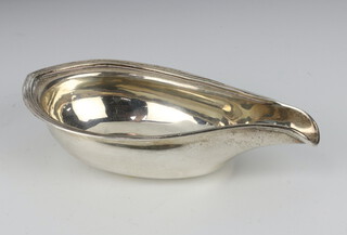 A William IV silver pap boat of plain form London 1836, 55 grams