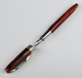 A Visconti cartridge fountain pen "Room in Arles" with white metal nib