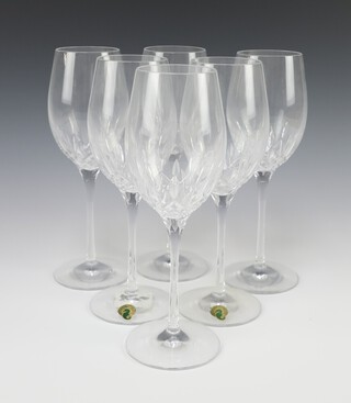 A set of 6 Waterford Lismore pattern wine glasses 