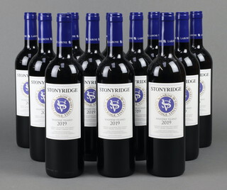 Twelve bottles of New Zealand 2019 Stonyridge Larose, Waiheke Island red wine